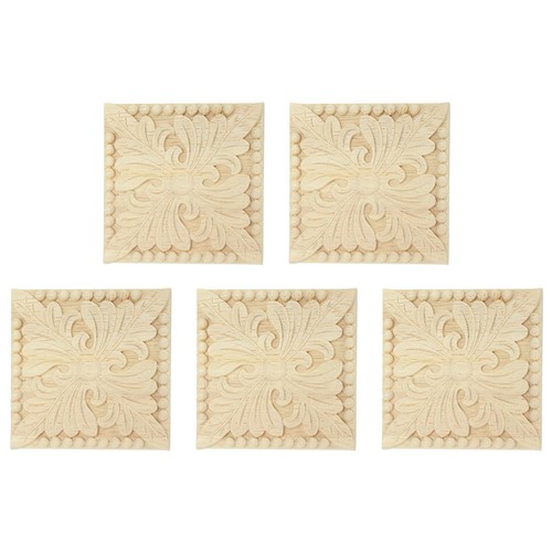Appliques legno naturale - 5x,