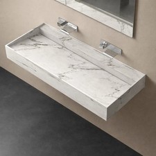 Lavabo consolle sospeso - consolle,