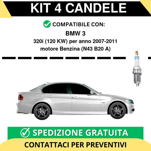 Kit candele per bmw - 3, 320i