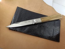 Coltello artigianale Sfilato 21 Manico di ulivo MDL Fazioli Navaja Couteau Knife