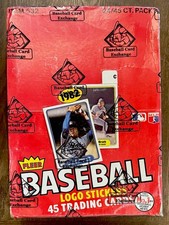 Fleer Baseball Rack Box 1982
