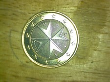 MONETA 1 EURO MALTA 2008 rara