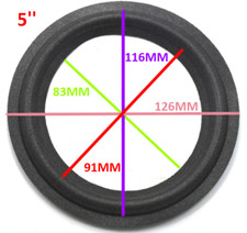 Cassa woofer 12,6 cm in foam