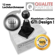 POMELLO CAMBIO + SACCO CAMBIO PER VW GOLF 4 IV BORA GTI GTD TUNING CROMO 12mm