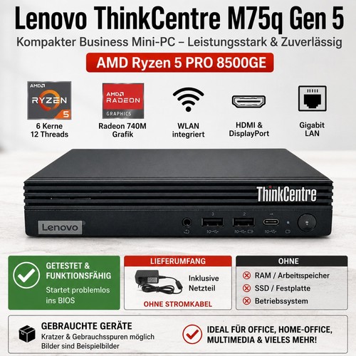 Lenovo thinkcentre m75q - thinkcentre, gen