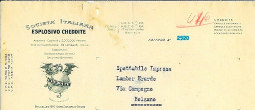 Fattura int soc italiana - soc.,