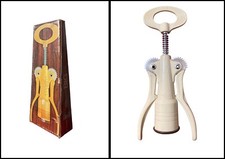 BIG CAMPAGNOLO Cavatappi Vintage Bianco Bottle Opener Corkscrew + Scatola 1966