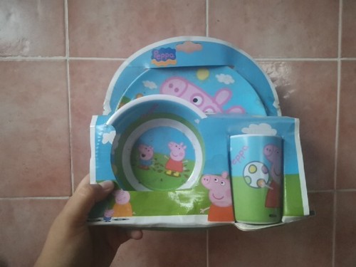 Peppa pig set piatto - set,