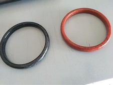 COPPIA BRACCIALI A CERCHIO VINTAGE FINE ANNI 70 DIAMETRO UTILE CM 7.