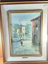Dipinto olio tela - olio, su