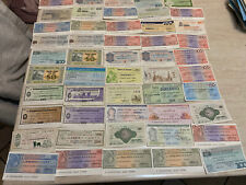 Rarissimo lotto 53 mini assegni banche italiane varie epoche da collezione