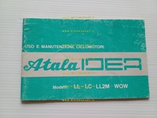 Atala Idea 50 motore Rizzato 1988 manuale uso manutenzione libretto originale
