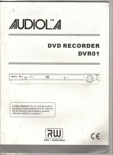 Audiola dvr dvr01 dvd - dvr, 01