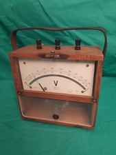 VOLTMETRO in LEGNO da
