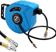 Avvolgitubo aria compressa tubo professionale attacco 1/4" fissaggio parete