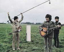 The Beatles On The Set Of