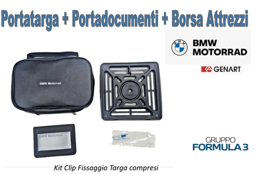 Porta targa moto borsa - porta,