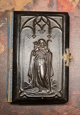 Libro Antico.Libro di preghiere; Milano 1889; pregevole coperta in Ebano Nero