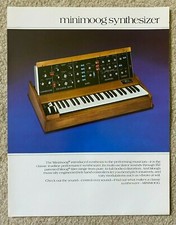MOOG - "MINIMOOG Sintetizzatore" - Brochure a colori - 1978 - Come nuovo!