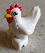 LEGO DUPLO - GALLINA BIANCA - ANIMALI DELLA FATTORIA - 10870 - VINTAGE - USATO