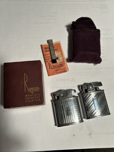 Vintage ronson pocket lighters - vintage,