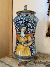 Vaso in Ceramica Maiolica di Deruta manifattura Binaglia
