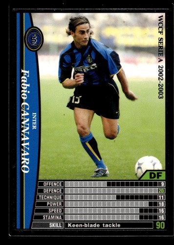 Fabio cannavaro panini wccf - fabio,