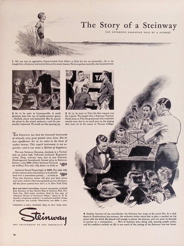 Pubblicità steinway 1939 - pubblicità,