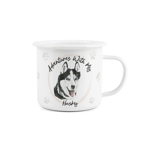 Tazza smaltata husky - tazza,