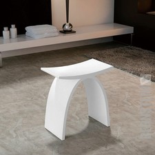 Sgabello da bagno di lusso ambra PB4001 in ghisa minerale massello, impermeabile e senza pori