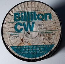 BILLITON CW STAGNO SALDA mm 1,5  BOBINA IN ORIGINE DA KG.2,5 - ORA KG. 1,78