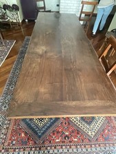 ⚜️ TAVOLO A CAVALLETTO FRATINO LEGNO MASSELLO NOCE FINE 800 CON 8 SEDIE DA REST