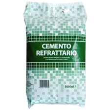 CEMENTO REFRATTARIO 5KG  RESISTENTE ALLE ALTE TEMPERATURE STUFE FORNI CAMINI
