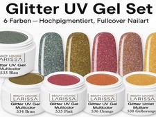 Glitter UV Gel Set 6 Colori -
