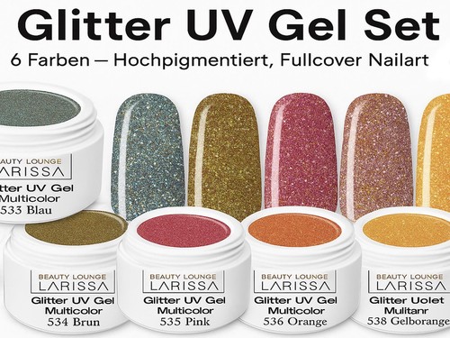 Glitter gel set colori - uv,