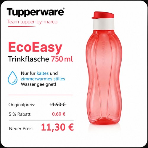 Tupperware ecoeasy borraccia - tupperware,