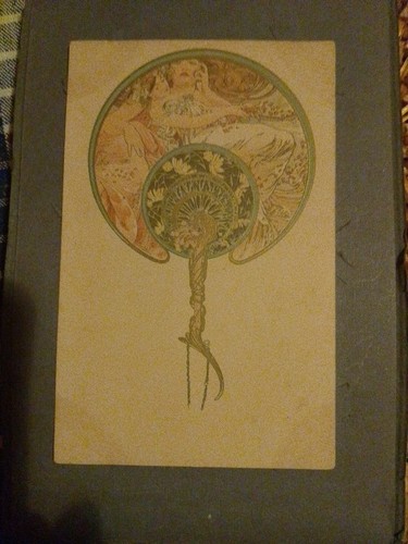 Cartolina alphonse mucha - di,