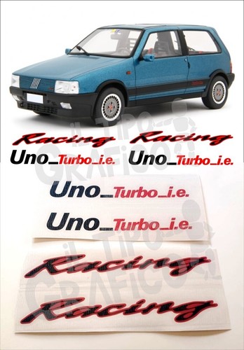 Kit adesivi fiat uno turbo - turbo, ie