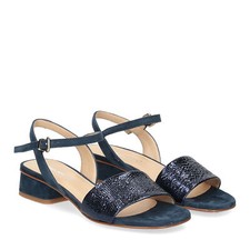 Andrea Schuster sandalo 310 in camoscio blu