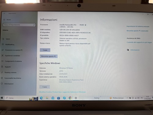 Notebook sony vaio - notebook,