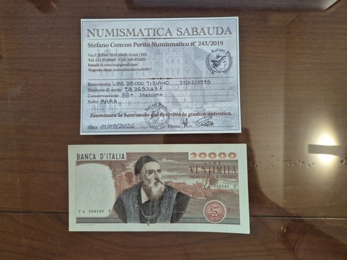 Repubblica italiana lire 20000 - repubblica,