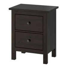 Comodino IKEA HEMNES comò nero/marrone ottime condizioni spedizione lampo 