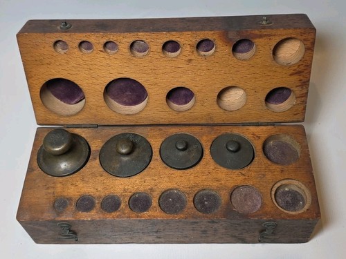 Antico set pesi farmacia - set,