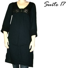 Abito donna lana nera SUITE 17