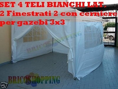 Set teli laterali bianchi - 4,