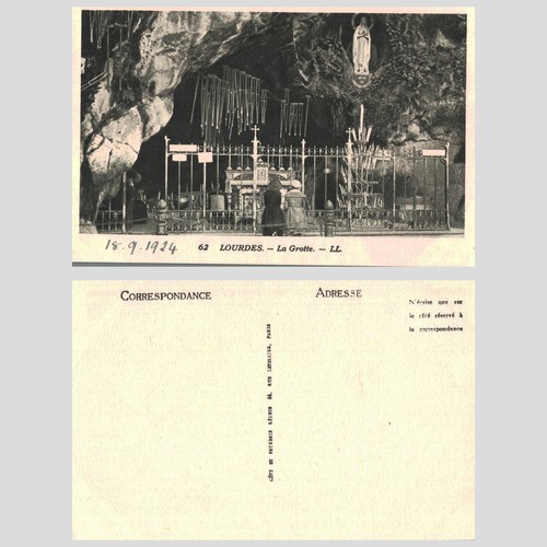 Vintage postcard lourdes - -, la