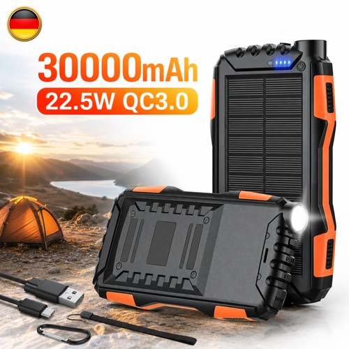 30000mah solar power bank - solar,