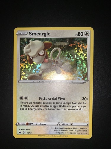 Carta pokemon smeargle holo - pokemon,