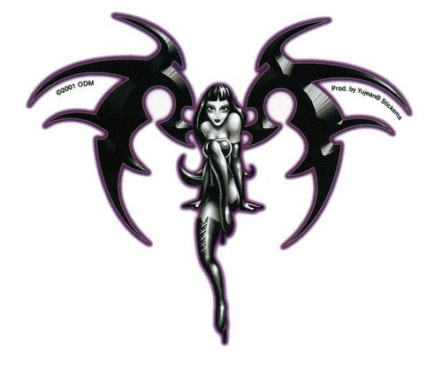 Adesivo goth pixie ossidiana - adesivo,