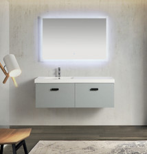 Mobile Arredo Bagno 130 cm Agata Sospeso Moderno Contemporaneo XL